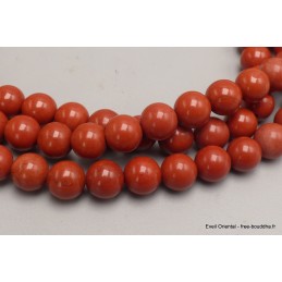 Mala tibétain 108 perles en Jaspe Rouge Mala tibétain 108 perles MADP10