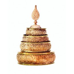 Bols d'offrandes mandala des 6 perfections 18 cm Bols d'offrandes bouddhistes BOL6P