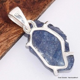 Authentique Tanzanite brute pendentif asymétrique 