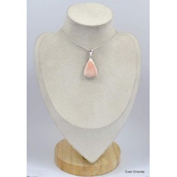 Pendentif triangulaire en Scolecite Orange 