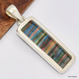 Pendentif Calcite Arc-en-ciel style vintage 