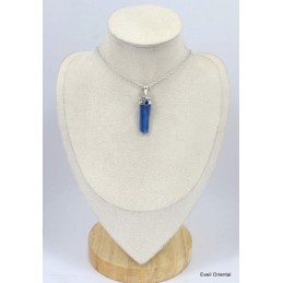 Pendentif Cyanite bleue forme bâtonnet Bijoux en Cyanite Bleue KC23.1