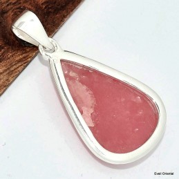 Pendentif goutte Rhodochrosite gel qualité AAA Bijoux en Rhodochrosite KC25