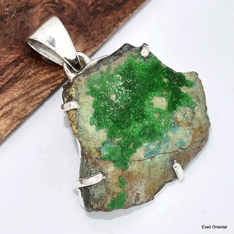 Pendentif argent Conichalcite Bijoux en Conichalcite KC32