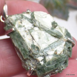 Gros pendentif Smaragdite Actinolite verte Bijoux en Actinolite KC36.1