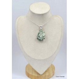 Gros pendentif Smaragdite Actinolite verte Bijoux en Actinolite KC36.1