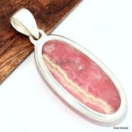 Pendentif Rhodochrosite grade AAA oval Pendentifs pierres naturelles KC40