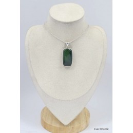 Pendentif Jade Néphrite rectangulaire 