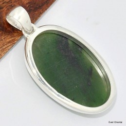 Pendentif Jade Néphrite oval Pendentifs pierres naturelles KC48.1