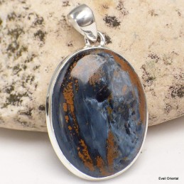 Etonnant pendentif argent et Pietersite 