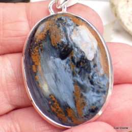 Etonnant pendentif argent et Pietersite 