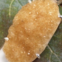 Bijou citrine druze naturel Pendentifs pierres naturelles KC43.1