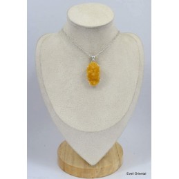 Bijou citrine druze naturel Pendentifs pierres naturelles KC43.1