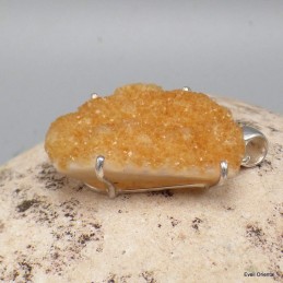 Pendentif citrine véritable naturelle druze 