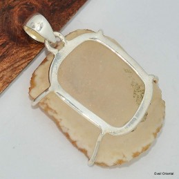 Pendentif citrine véritable naturelle druze 