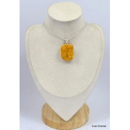 Pendentif citrine véritable naturelle druze 