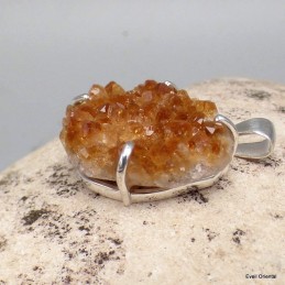 Pendentif citrine naturelle druze 