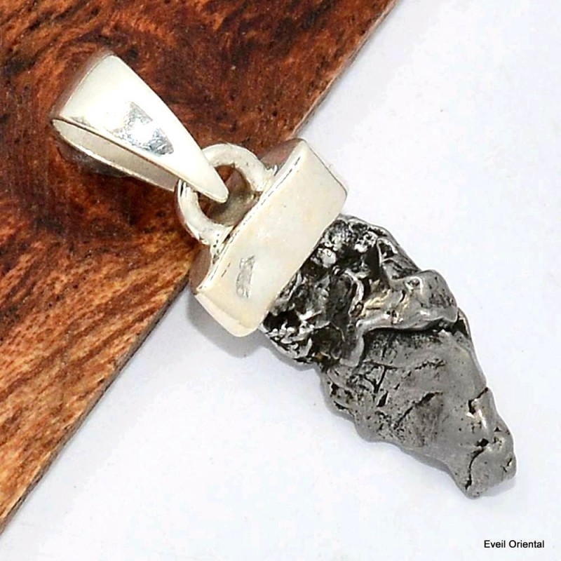 Pendentif meteorite Campo del Cielo - 6 Pendentifs pierres naturelles KC50.6