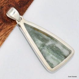 Pendentif Tourmaline verte triangulaire 