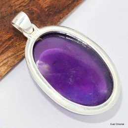 Gros pendentif en Améthyste cabochon 