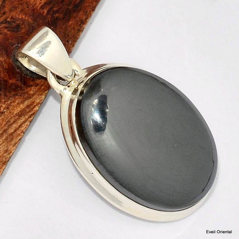 Pendentif Hématite forme ovale 