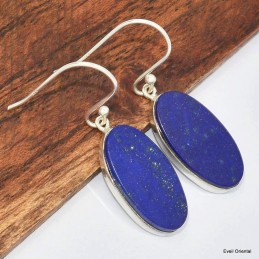 Boucles d'oreilles Lapis lazuli ovales 