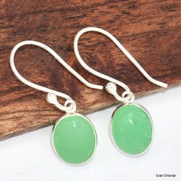 Boucles d'oreilles Chrysoprase  