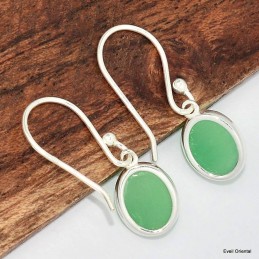 Boucles d'oreilles Chrysoprase  