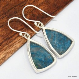 Boucles d'oreilles pendantes en Shattuckite 