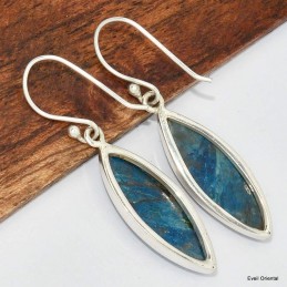 Boucles d'oreilles marquise en Shattuckite 