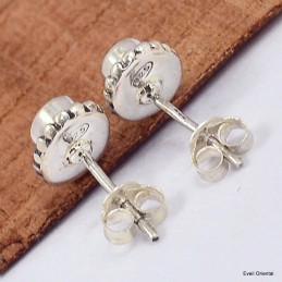 Boucles d'oreilles clous en Cristal de roche 