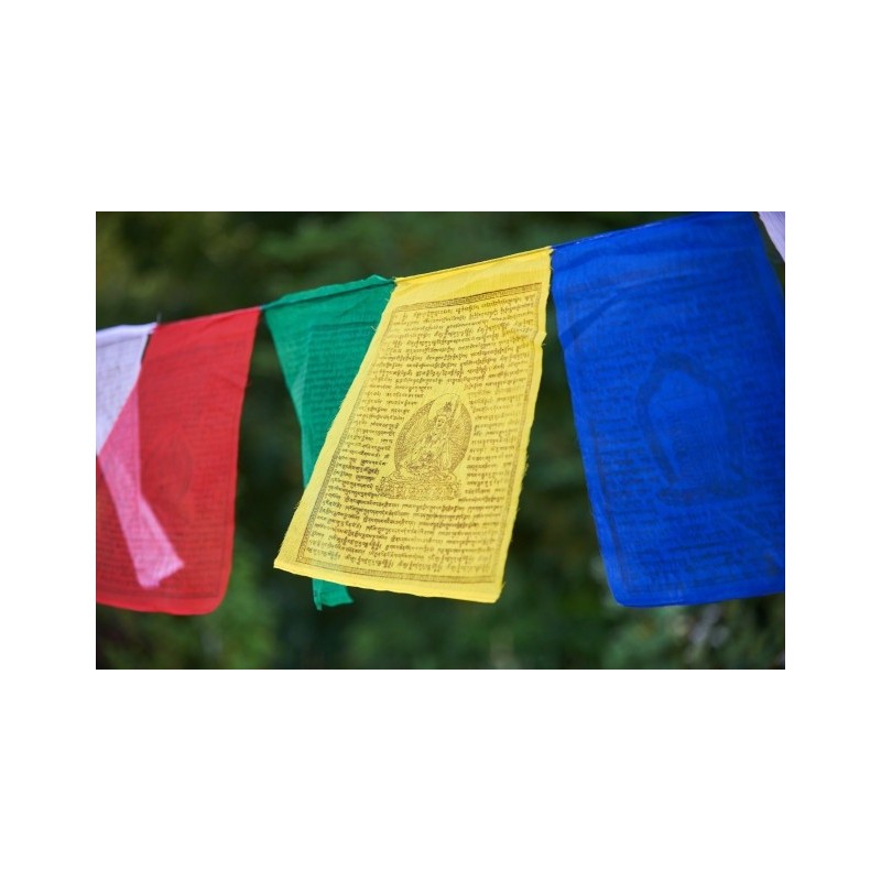 Drapeaux tibétains divinités bouddhistes x 10 très grand modèle Drapeaux tibétains DRATGM1