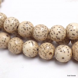 Mala 108 perles en Graines de Lotus beiges 