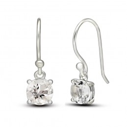  Boucles d'oreilles Pétalite facettée 