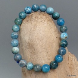 Bracelet mala tibétain en Apatite bleue Bracelet Mala tibétain BRAM21