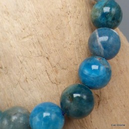 Bracelet mala tibétain en Apatite bleue 