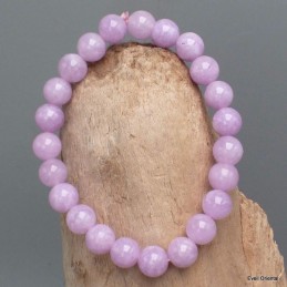 Bracelet mala tibétain Kunzite mauve 