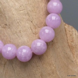 Bracelet mala tibétain Kunzite mauve 