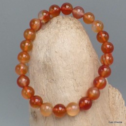 Bracelet mala tibétain en Cornaline 