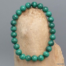 Bracelet mala tibétain en Malachite Bracelet Mala tibétain BRAM32