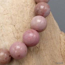 Bracelet mala tibétain en Rhocochrosite 