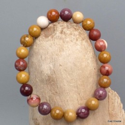 Bracelet mala tibétain Jaspe Mokaïte Bracelet Mala tibétain BRAM36