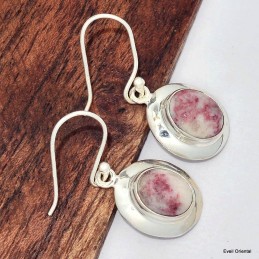 Boucles d'oreilles ovales en Cinabre 