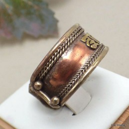 Bague bouddhiste MANTRA DE CHENREZI 59/66 Bagues tibétaines bouddhistes BT53