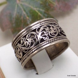 Bague tibétaine Filigrane taille 55 à 65 Bagues tibétaines bouddhistes ref 38a