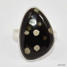 Bague asymétrique Obsidienne Galaxie taille 55/56 