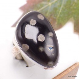 Bague asymétrique Obsidienne Galaxie taille 55/56 