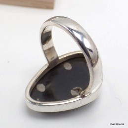 Bague asymétrique Obsidienne Galaxie taille 55/56 