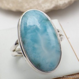 Bague authentique Larimar taille 66 