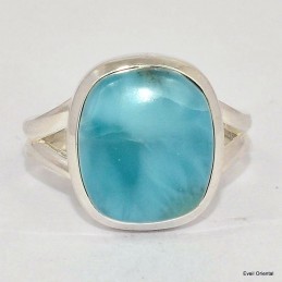 Bague authentique Larimar taille 58 Bagues pierres naturelles KC126.7